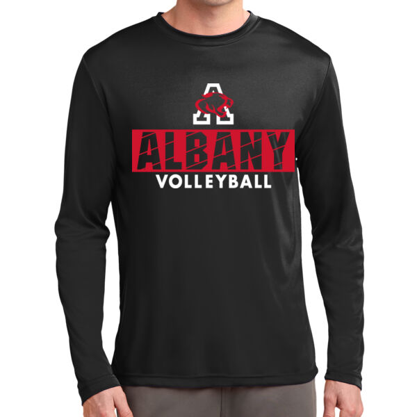 Albany Volleyball Black Long Sleeve PosiCharge Competitor Tee Thumbnail