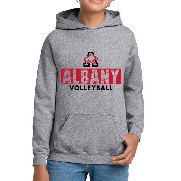 Albany Volleyball Grey Youth Heavy Blend Hooded Sweatshirt Thumbnail