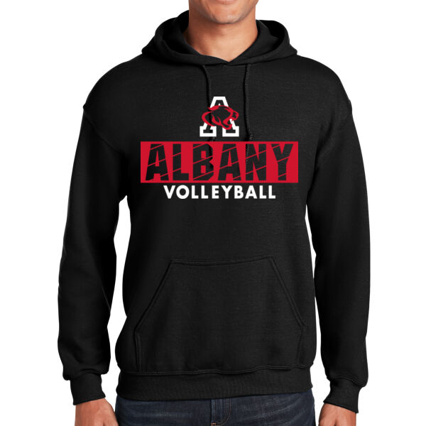 Albany Volleyball Black Heavy Blend Hooded Sweatshirt Thumbnail