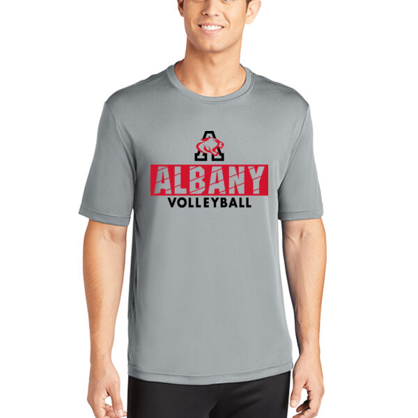 Albany Volleyball Grey PosiCharge Competitor Tee Thumbnail