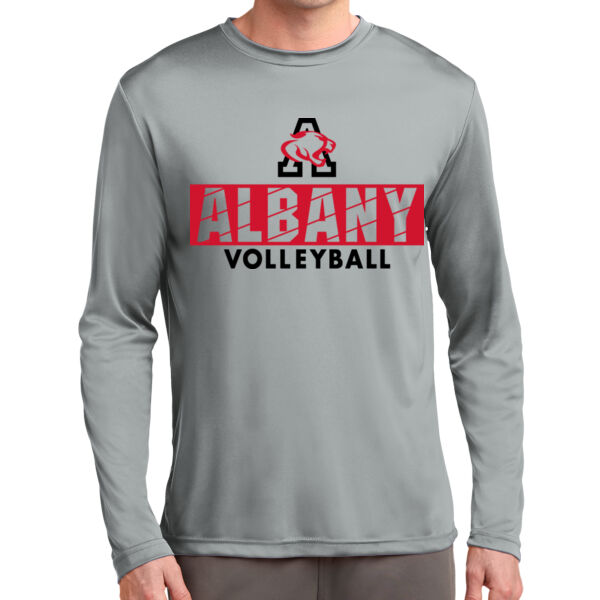 Albany Volleyball Grey Long Sleeve PosiCharge Competitor Tee Thumbnail
