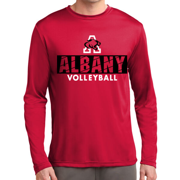 Albany Volleyball Red Long Sleeve PosiCharge Competitor Tee Thumbnail