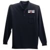 Long Sleeve Silk Touch Polo with Pocket Thumbnail